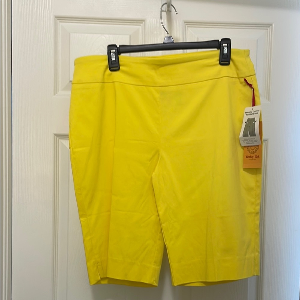Ruby Rd Yellow Bermuda Shorts Tailored Summer Style